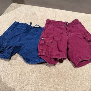 Gymboree Kids Cargo Shorts - Blue and Red